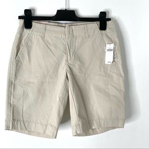 GAP Beige Hadley Shorts NWT 100% Cotton Casual Chino Shorts